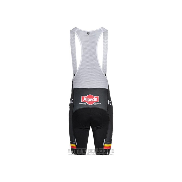 2021 Fahrradbekleidung Alpecin Fenix Champion Belgien Trikot Kurzarm und Tragerhose